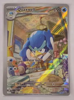 Quaxwell 207/193 Illustration Rare Paldea Evolved Holo Pokemon TCG & Bonus Card - Image 2