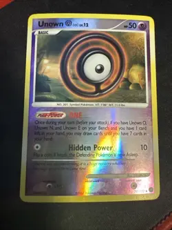 Pokemon Card - Unown O 70/132 - Secret Wonders - Reverse Holo - Image 1