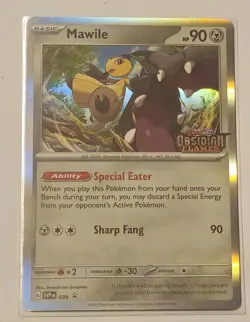 Mawile SVP 039 Scarlet & Violet Promo Cards Holo Pokemon TCG & Bonus Card - Image 2