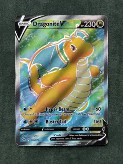 Dragonite V 076/078- Pokemon GO Full Art - NM Pokemon Card - Image 1