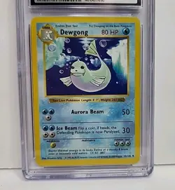 CGC 8 Dewdong 25/102 Base Set Shadowless 1999 Pokemon Card Graded CGC Mint 8 - Image 3