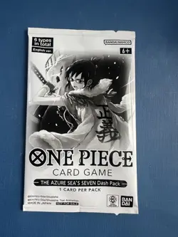 One Piece Card Game OP14 The Azure Sea's Seven Box Topper Promo Dash Sealed - Image 1