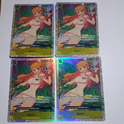 Nami OP08-106 SR 4x Playset Two Legends One Piece Card Game English NM - Image 1