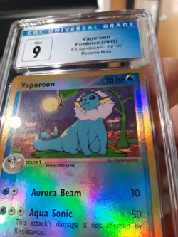 Vaporeon Cgc 9 Mint EX Sandstorm 2003 E-Reader Card 25/100 Pokemon Ccg Game Cat - Image 5