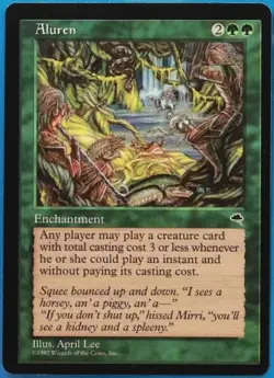 Aluren Tempest Green Rare ** Reserved List ** MTG Magic Card NM/EX Tempest - Image 1