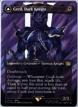 Cecil, Dark Knight (Borderless) (Surge Foil) Foil R FIN 525 NM - Image 1