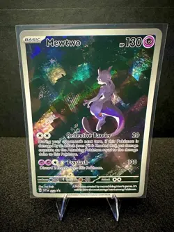 Mewtwo SVP 052 Scarlet & Violet 151 Black Star Promo Full Art Pokemon TCG NM - Image 1