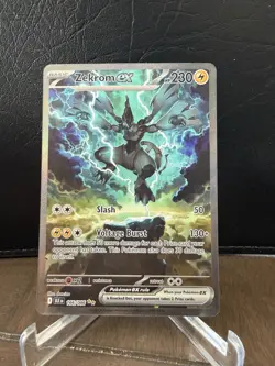 Pokemon Zekrom EX 166/086 Black Bolt Special Illustration Rare English Edition - Image 1