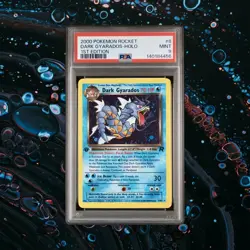 PSA 9 Pokemon Dark Gyarados Holo 1st Edition Ed Team Rocket 2000 #8 - Image 1