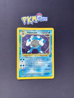 Pokemon TCG Poliwrath Base Set 2 15/130 Holo Rare HP. - Image 1