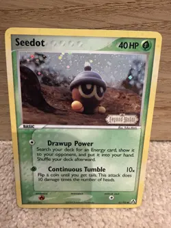 NEAR MINT! Seedot (61/92) Stamped Reverse Holo EX Legend Maker Pokemon Card! - Image 1