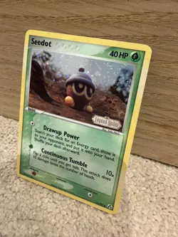 NEAR MINT! Seedot (61/92) Stamped Reverse Holo EX Legend Maker Pokemon Card! - Image 3
