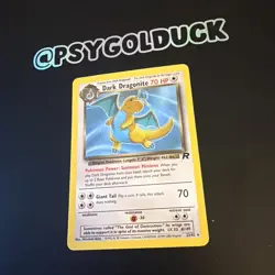 Damaged Pokemon TCG Dark Dragonite Card 22/82 Team Rocket Unlimited - Image 3
