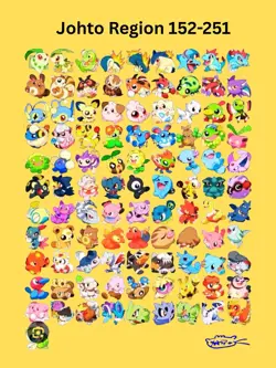 Pokemon TCG Generation 2 Johto Region Complete Pokedex # 152-251 Set - Image 1