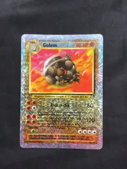 Pokemon Cards: Legendary Collection Reverse Holo: Golem 24/110 - Image 1