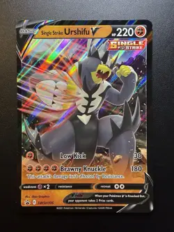 Single Strike Urshifu V Black Star Promo SWSH106 Pokemon Jumbo English 2021 - Image 1