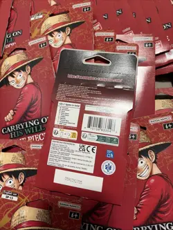 LOT OF 40 One Piece OP-13 Carrying on His Will Sleeved Blister Booster Packs - Image 4