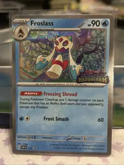 Froslass Pokemon Twilight Masquerade SVP 117 Prerelease Black Star Promo NM - Image 1