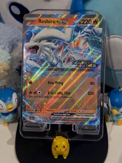 Pokemon TCG Journey Together Reshiram EX Card 030/159 Holo Stamped NM - Image 1
