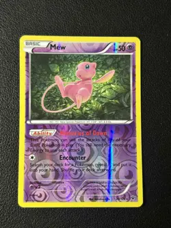 29/124 Mew - XY Fates Collide - Reverse Holo - Rare - Pokemon Card TCG - Image 1