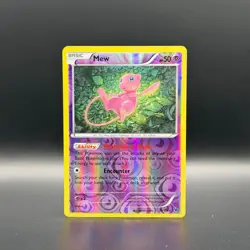Mew 29/124 X&Y Fates Collide Reverse Holo Rare English 2016 Pokemon TCG NM - Image 1