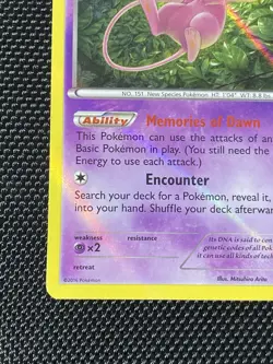 Mew 29/124 X&Y Fates Collide Reverse Holo Rare English 2016 Pokemon TCG LP/NM - Image 5