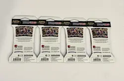 Pokemon TCG Sword & Shield Base Sleeved Booster Packs Complete Set (4) In all - Image 5