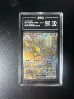 Pokemon Alakazam ex 151 MEW EN Special Illustration Rare #201 TAG 10 Gem Mint - Image 1