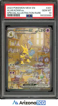 Pokemon 2023 Alakazam ex 201/165 SIR 151 GEM MINT PSA 10 - Image 1