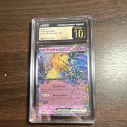 Pokemon Mimikyu ex 004 Scarlet & Violet Promo Holo CGC Pristine 10 EX Card - Image 1