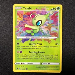 Celebi 9/185 Amazing Rare SWSH04: Vivid Voltage Pokemon Cards TCG NM - Image 1