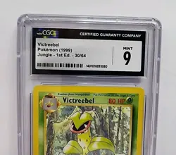 CGC 9 Victreebel 1st Edition 30/64 Rare Jungle 1999 Pokemon Card Graded Mint - Image 3