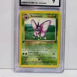 CGC 9 Venomoth 1st Edition 29/64 Rare Jungle 1999 Pokemon Card Graded Mint - Image 4