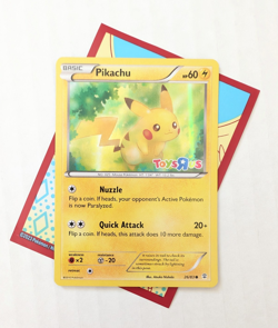 Pikachu Toys R Us Promo Pokemon Card 26/83 LP Holo Stamped - Image 2