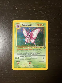 Venomoth 13/64 Jungle (1999) Pokemon Vintage TCG Card Holo Rare - Image 1