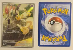 Cutiefly 172/162 Illustration Rare Temporal Forces Holo Pokemon TCG & Bonus Card - Image 1