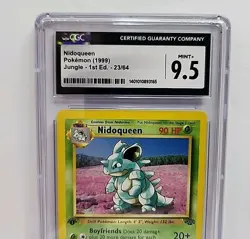 CGC 9.5 Nidoqueen 1st Edition 23/64 Jungle 1999 Pokemon Card Graded MINT+ - Image 3