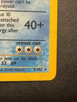 Pokemon TCG Blastoise Holo Rare Card 2/102 Base Set - Image 2