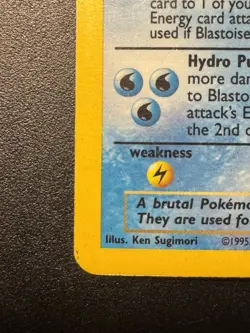 Pokemon TCG Blastoise Holo Rare Card 2/102 Base Set - Image 3