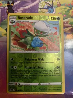 Pokemon TCG Reverse Holo Roserade 015/196 Lost Origin Uncommon Card - Image 1