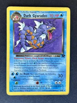 Pokemon TCG Team Rocket Dark Gyarados 25/82 Non-Holo Card Vintage 1999 - Image 1
