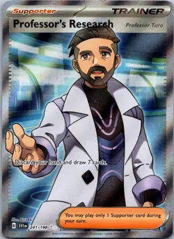 Professor's Research 241/198 SV01: Scarlet & Violet Base Set Ultra Rare Holo NM - Image 1