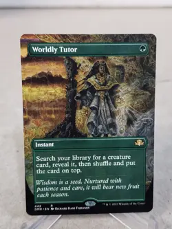 Worldly Tutor (Borderless) Dominaria Remastered Regular - Image 1