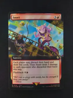 MTG: Final Fantasy - Extended Art Foil - Snort - NM - Image 1