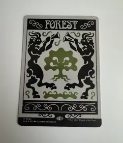 Forest Rainbow Foil Secret Lair Drop 0892 Magic The Gathering Near Mint - Image 1