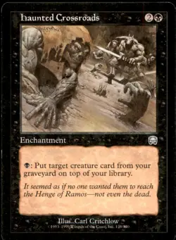 MTG Haunted Crossroads LP Light Play Mercadian Masques [1309] - Image 1