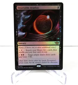MTG Insatiable Avarice OTJ 0091 R NM Mint FOIL - Image 1