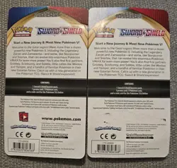 2 x Pokemon Sword & Shield Blister Booster Packs Wooloo Gossifleur Promos - Image 2