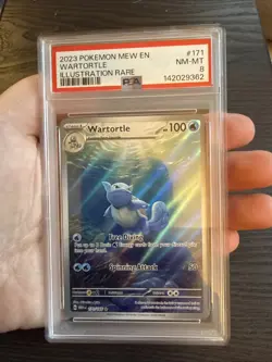 Wartortle 171/165 Illustration Rare 2023 Pokemon 151 PSA 8 Near Mint - Image 3