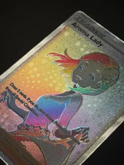 Aroma Lady 221/203 SWSH Evolving Skies Holo Secret Rare Pokemon Card AA10 NM1 - Image 3